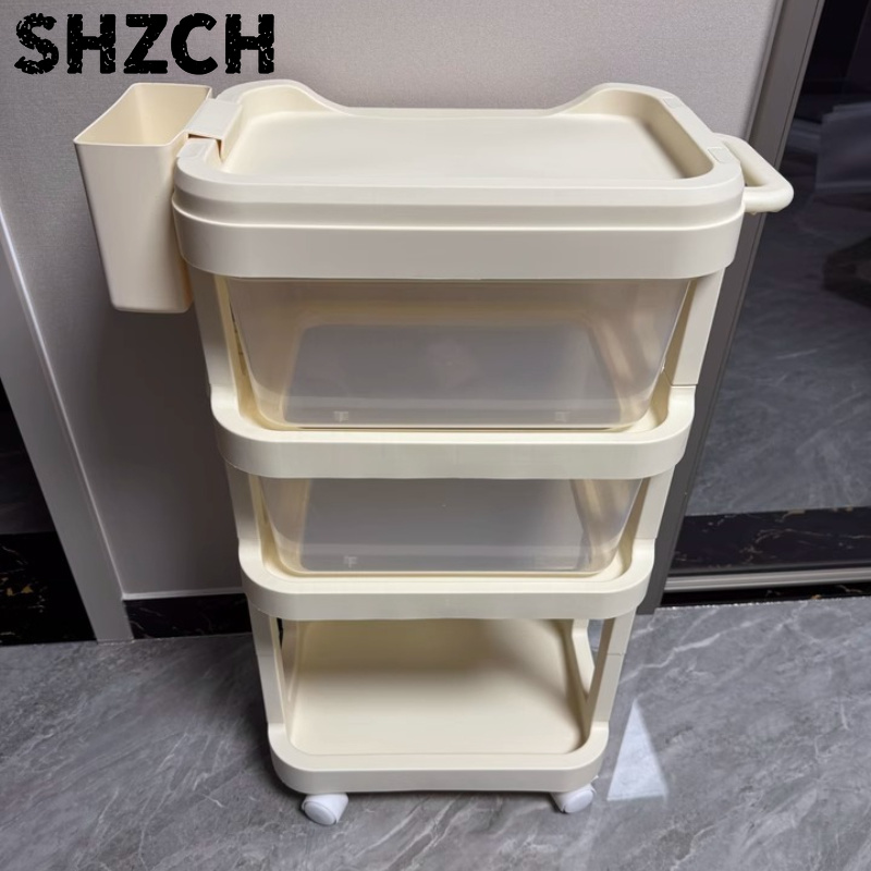 Baby Nursery Cart - Multi-layer Rolling Baby Cart Movable Nursery