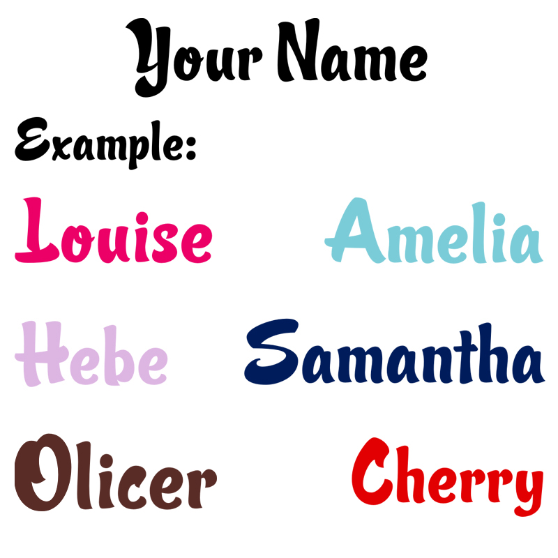 Baby Nursery Wallpaper - Personalized Name Vinyl Decal Wall Sticker