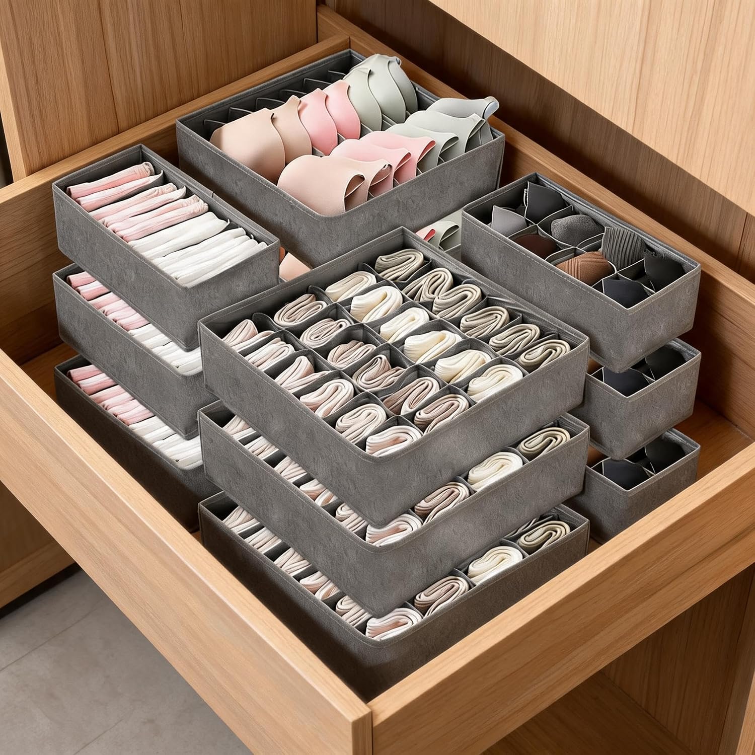 Baby Nursery Dresser - Garvee Home Space-Saving 12Pack Underwear Drawer