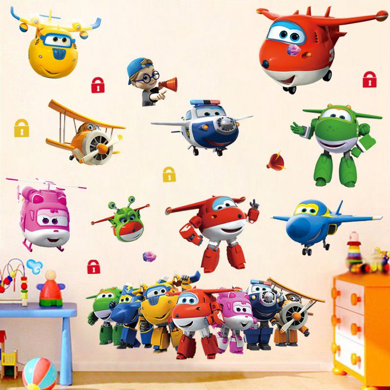Hot Cartoon Super Wings Deform - Baby Nursery Decals recension och pris