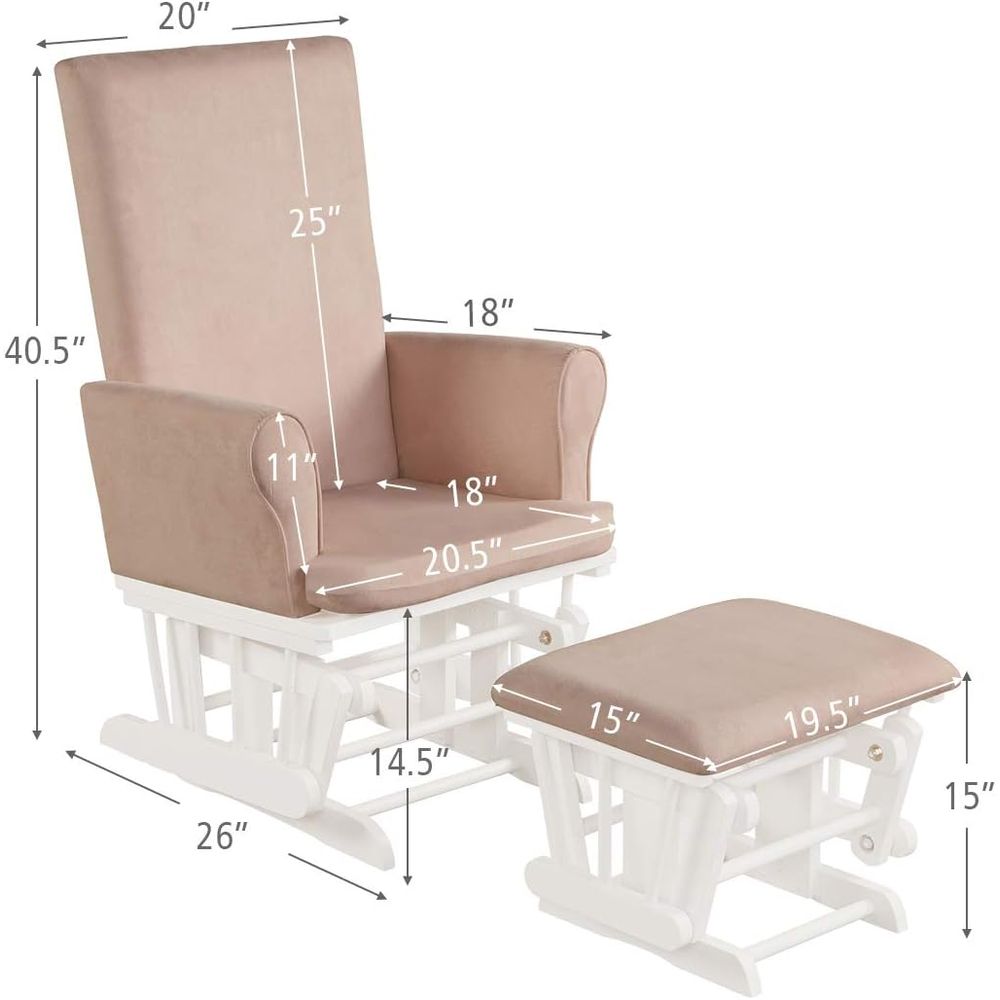 Baby Glider and Ottoman Cushio - Baby Nursery Cushion recension och pris