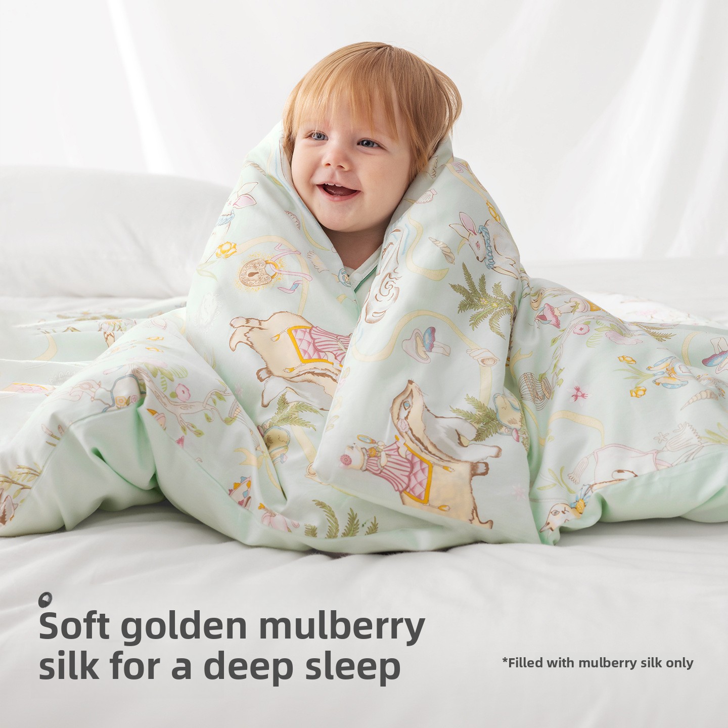 Baby Quilt Pure Cotton Silk  B - Baby Nursery Temperature recension och pris