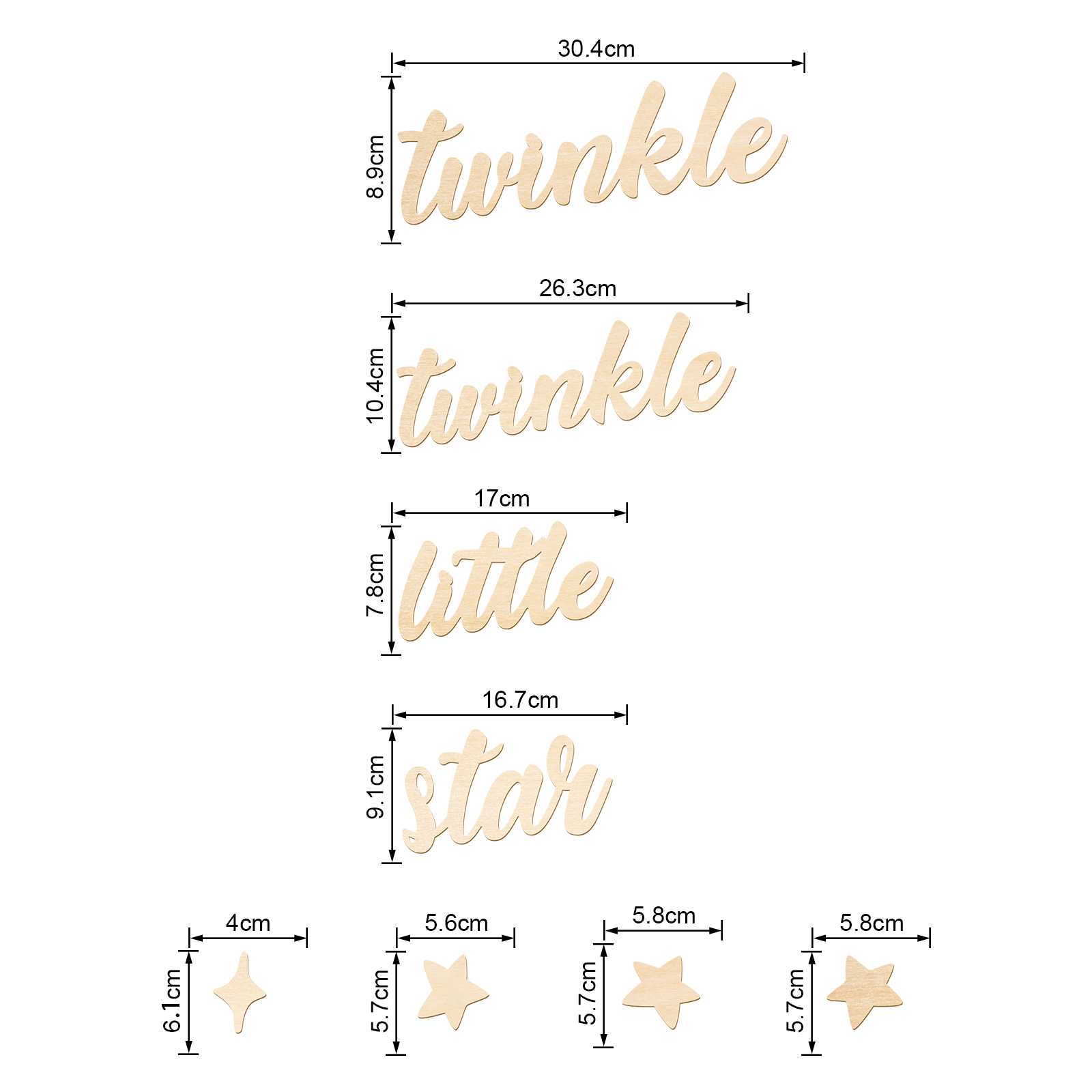 Twinkle Twinkle Little Star Wo - Baby Nursery Wall Decor recension och pris
