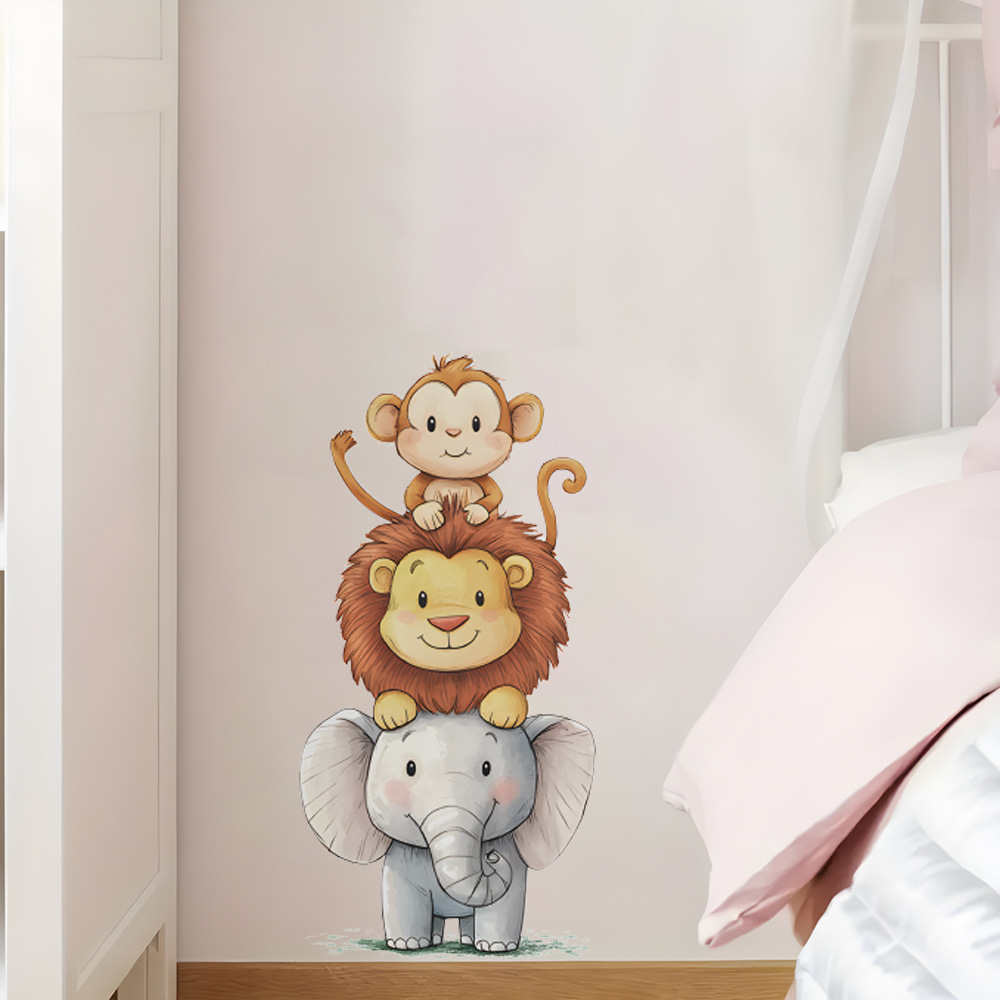 Cute Forest Animals Wall Stick - Baby Nursery Wallpaper recension och pris