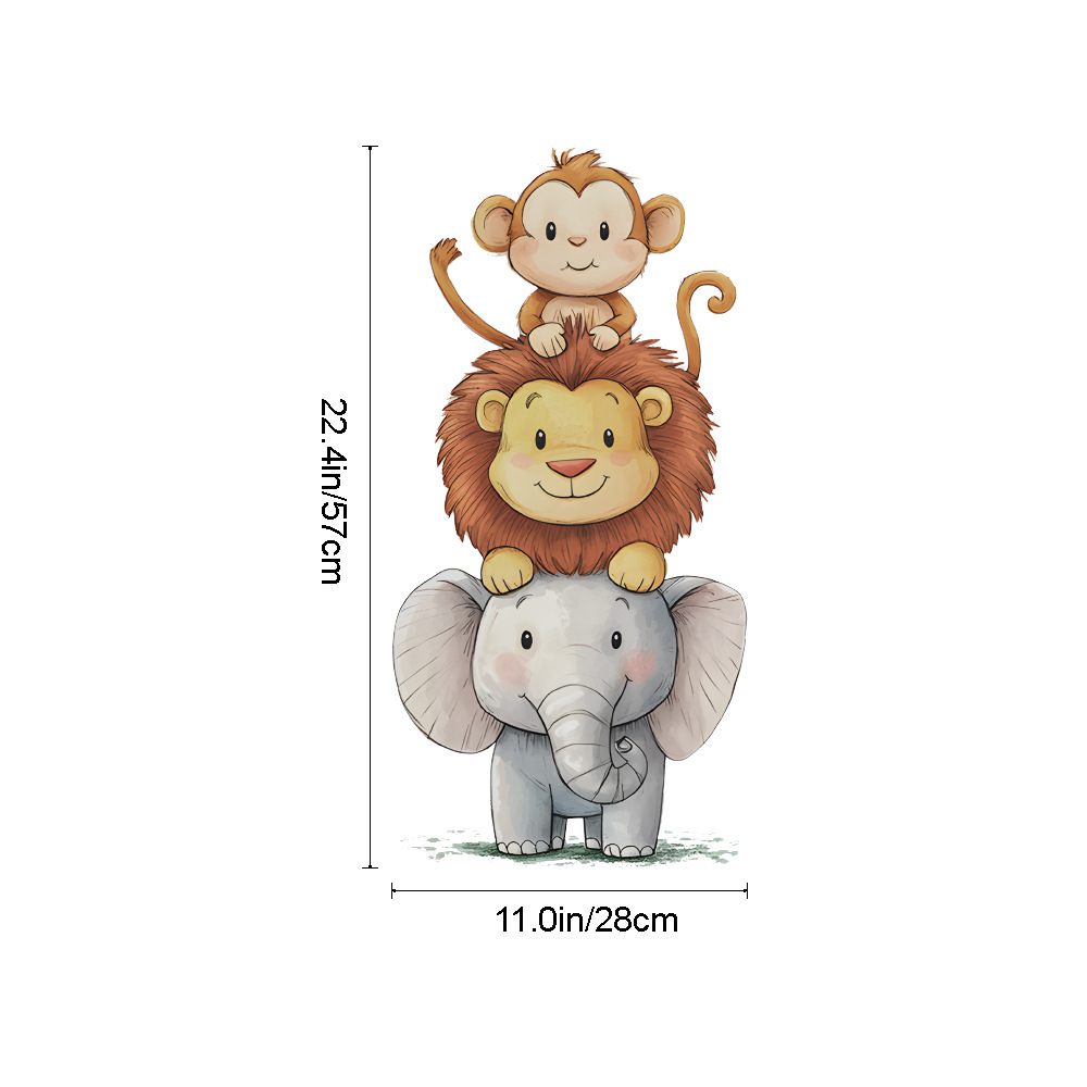 Cute Forest Animals Wall Stick - Baby Nursery Wallpaper recension och pris