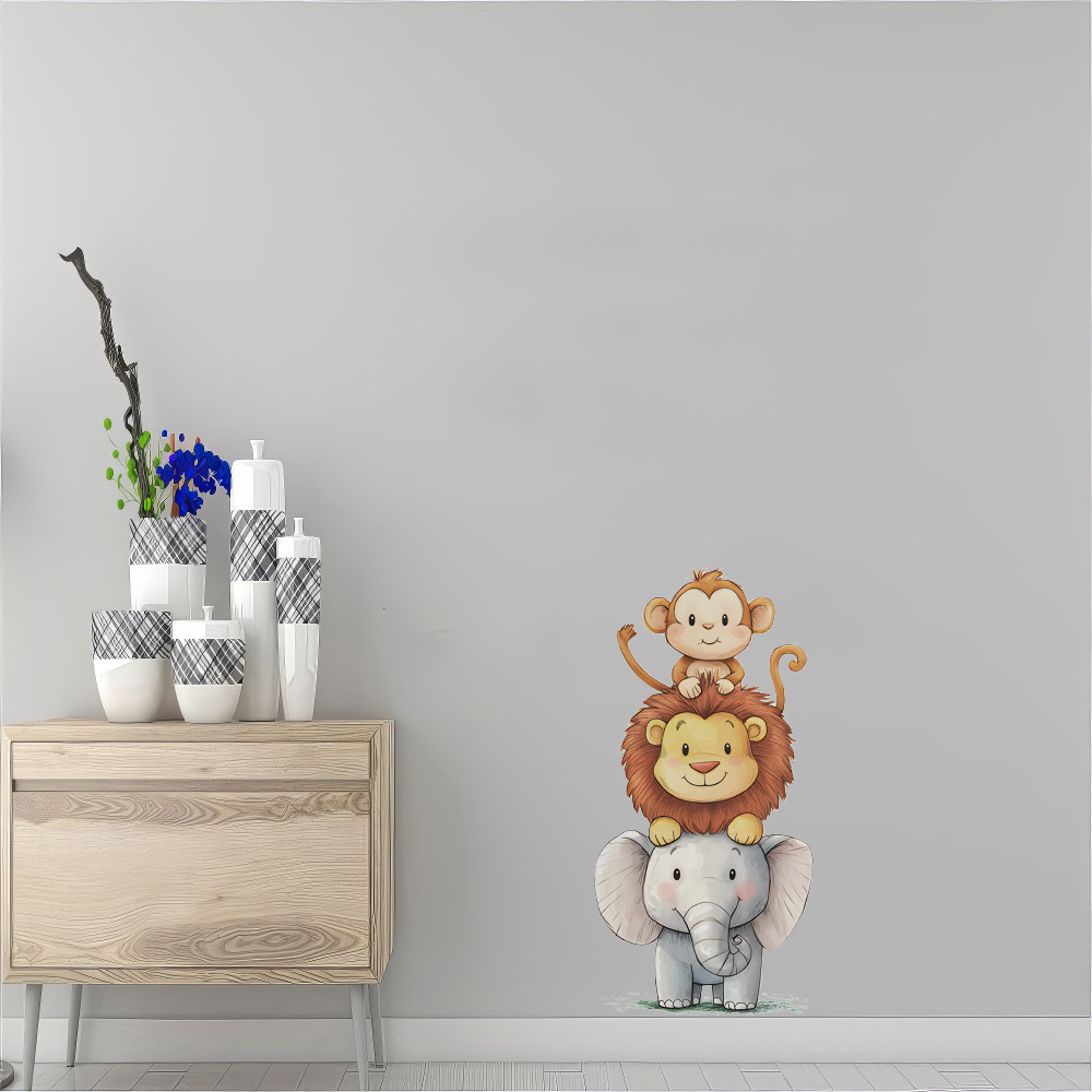 Cute Forest Animals Wall Stick - Baby Nursery Wallpaper recension och pris