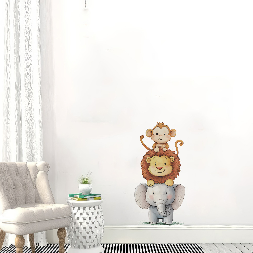 Cute Forest Animals Wall Stick - Baby Nursery Wallpaper recension och pris