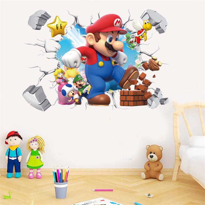 3D Cartoon Anime Game Characte - Baby Nursery Decals recension och pris