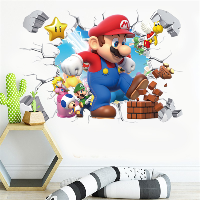 3D Cartoon Anime Game Characte - Baby Nursery Decals recension och pris