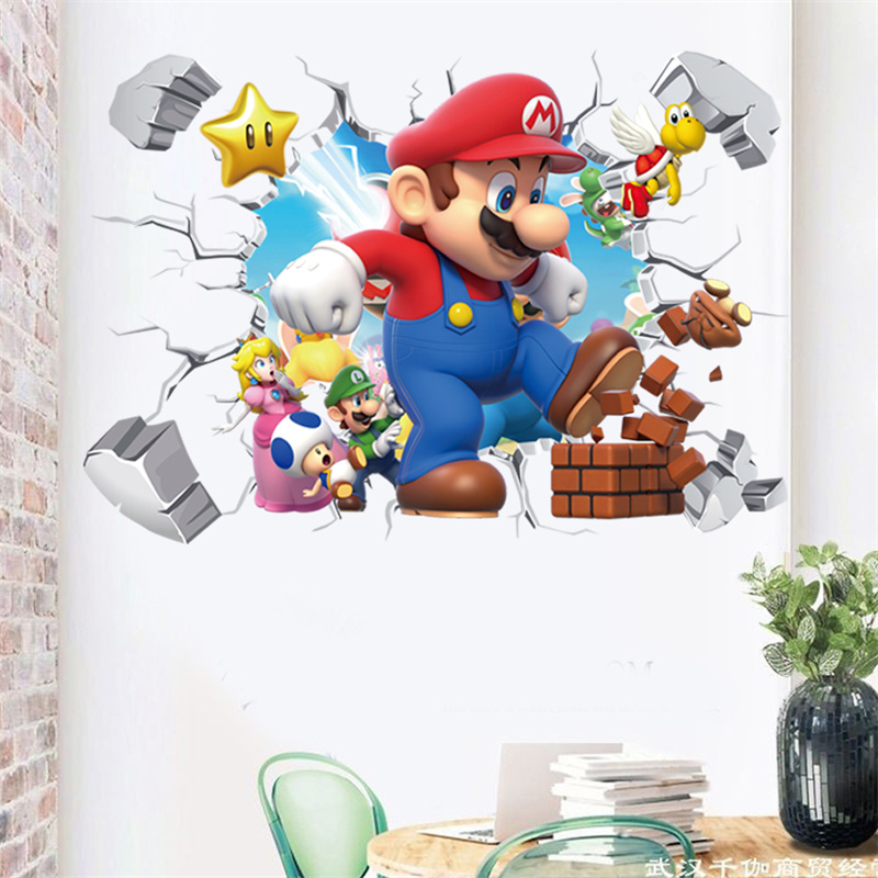 3D Cartoon Anime Game Characte - Baby Nursery Decals recension och pris