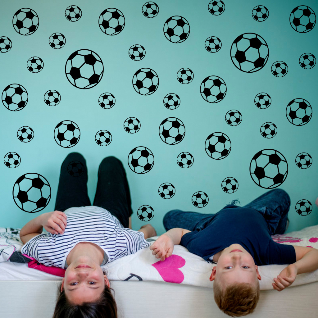 43Pcs Football Wall Stickers F - Baby Nursery Wallpaper recension och pris