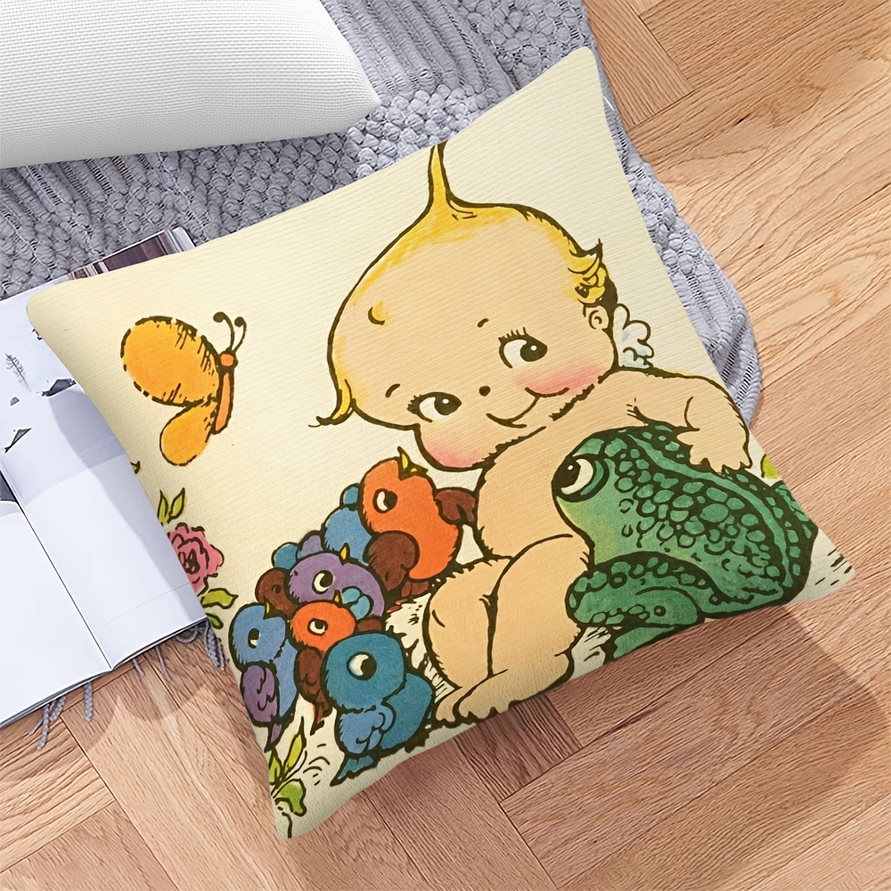 Cute Baby Frog Nursery Decor P - Baby Nursery Cushion recension och pris