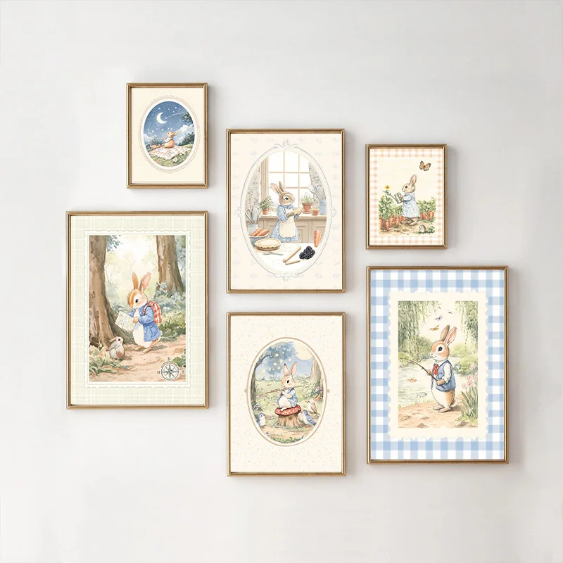 (2D canvas painting)  Vintage  - Baby Nursery Vintage Decor recension och pris