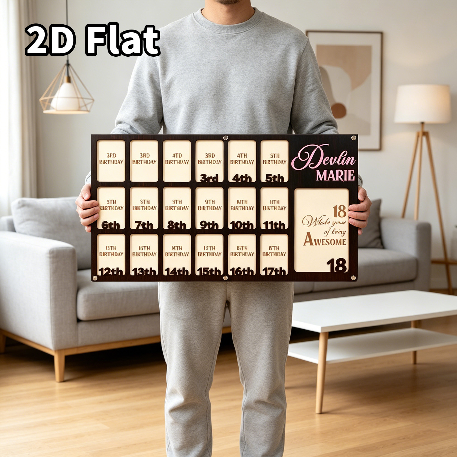 1Pc Custom Grade Photo Frame W - Baby Nursery Wall Decor recension och pris