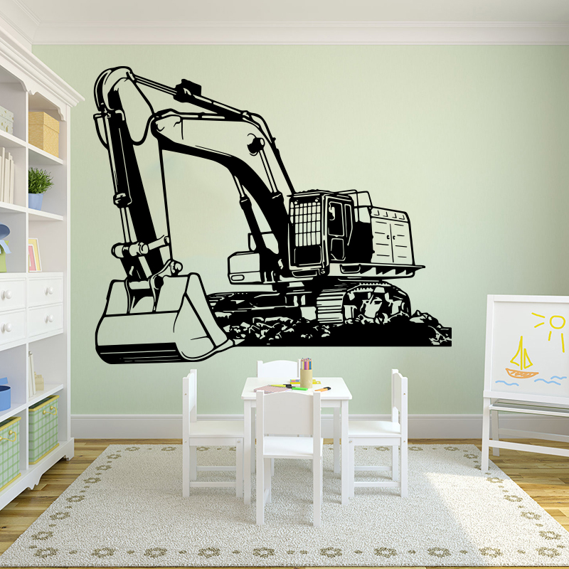 Large Heavy Equipmen Excavator - Baby Nursery Wallpaper recension och pris