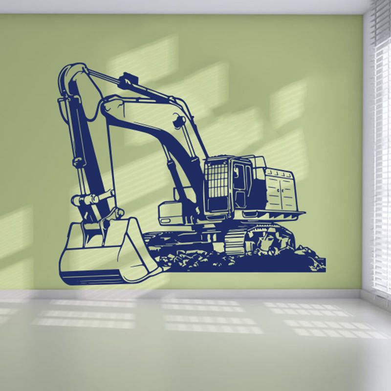 Large Heavy Equipmen Excavator - Baby Nursery Wallpaper recension och pris