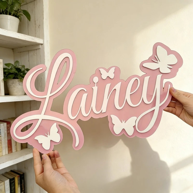 Personalized Baby Name Plaque, - Baby Nursery Wall Decor recension och pris