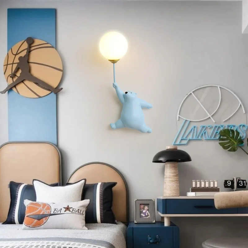 Cartoon Polar Bear LED Sconce  - Baby Nursery Wall Lights recension och pris