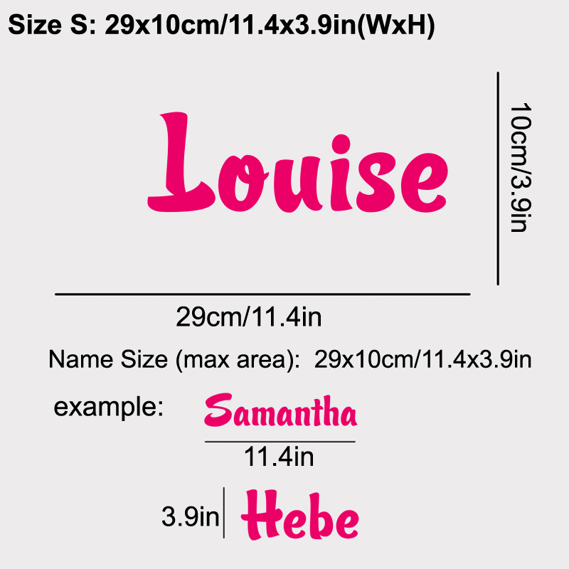 Personalized Name Vinyl Decal  - Baby Nursery Wallpaper recension och pris