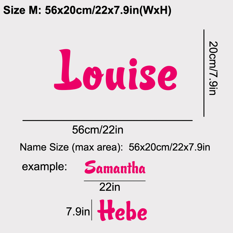 Personalized Name Vinyl Decal  - Baby Nursery Wallpaper recension och pris