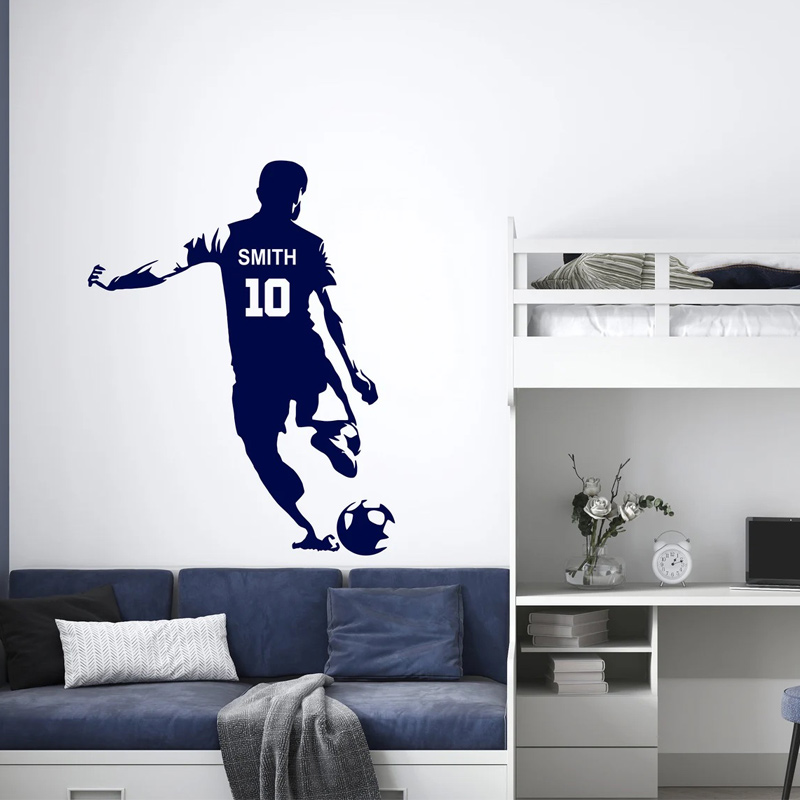 Personalized Soccer Player Nam - Baby Nursery Decals recension och pris