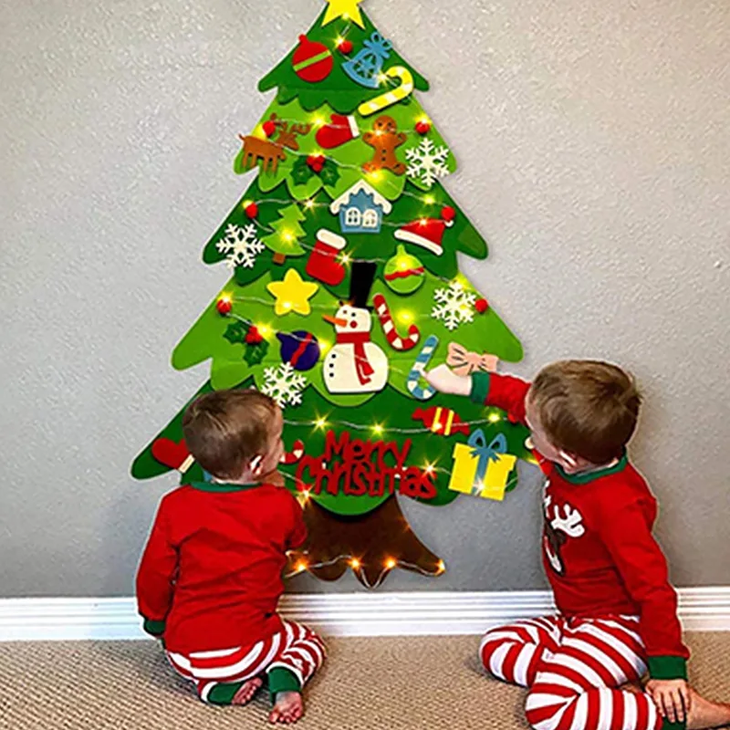 DIY Felt Christmas Tree for To - Baby Nursery Wall Lights recension och pris