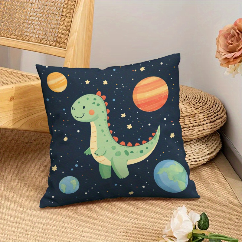 Cute Dinosaur Space Planets Cu - Baby Nursery Cushion recension och pris