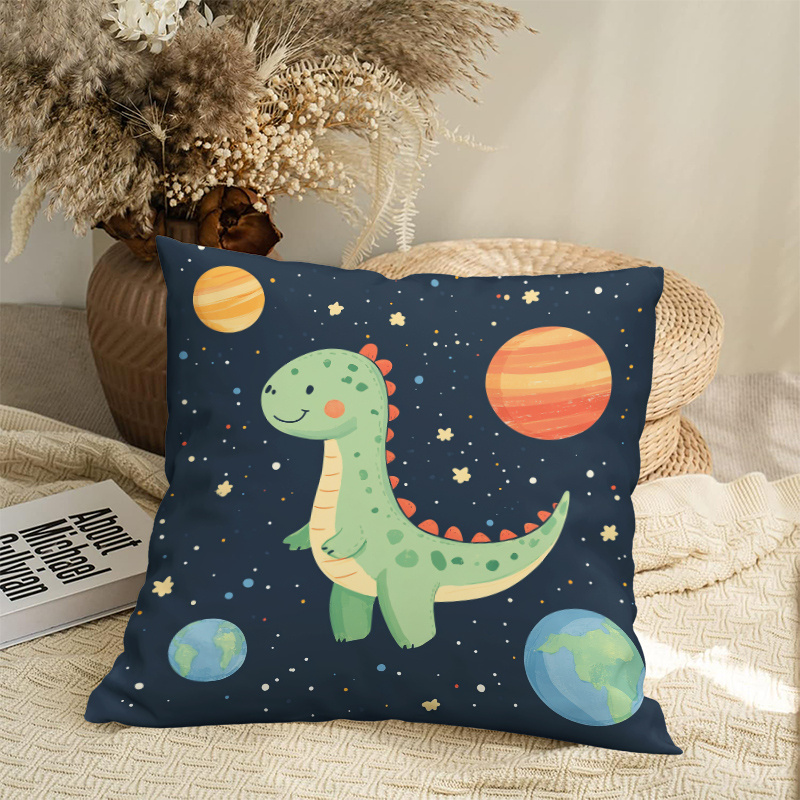 Cute Dinosaur Space Planets Cu - Baby Nursery Cushion recension och pris