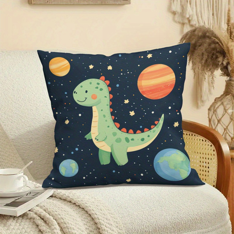 Cute Dinosaur Space Planets Cu - Baby Nursery Cushion recension och pris