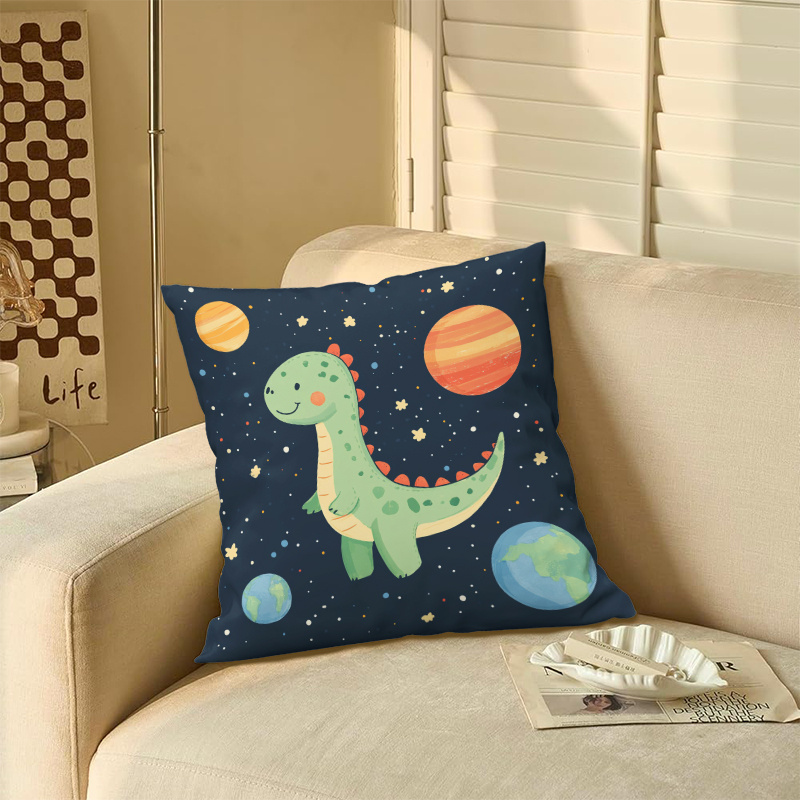 Cute Dinosaur Space Planets Cu - Baby Nursery Cushion recension och pris
