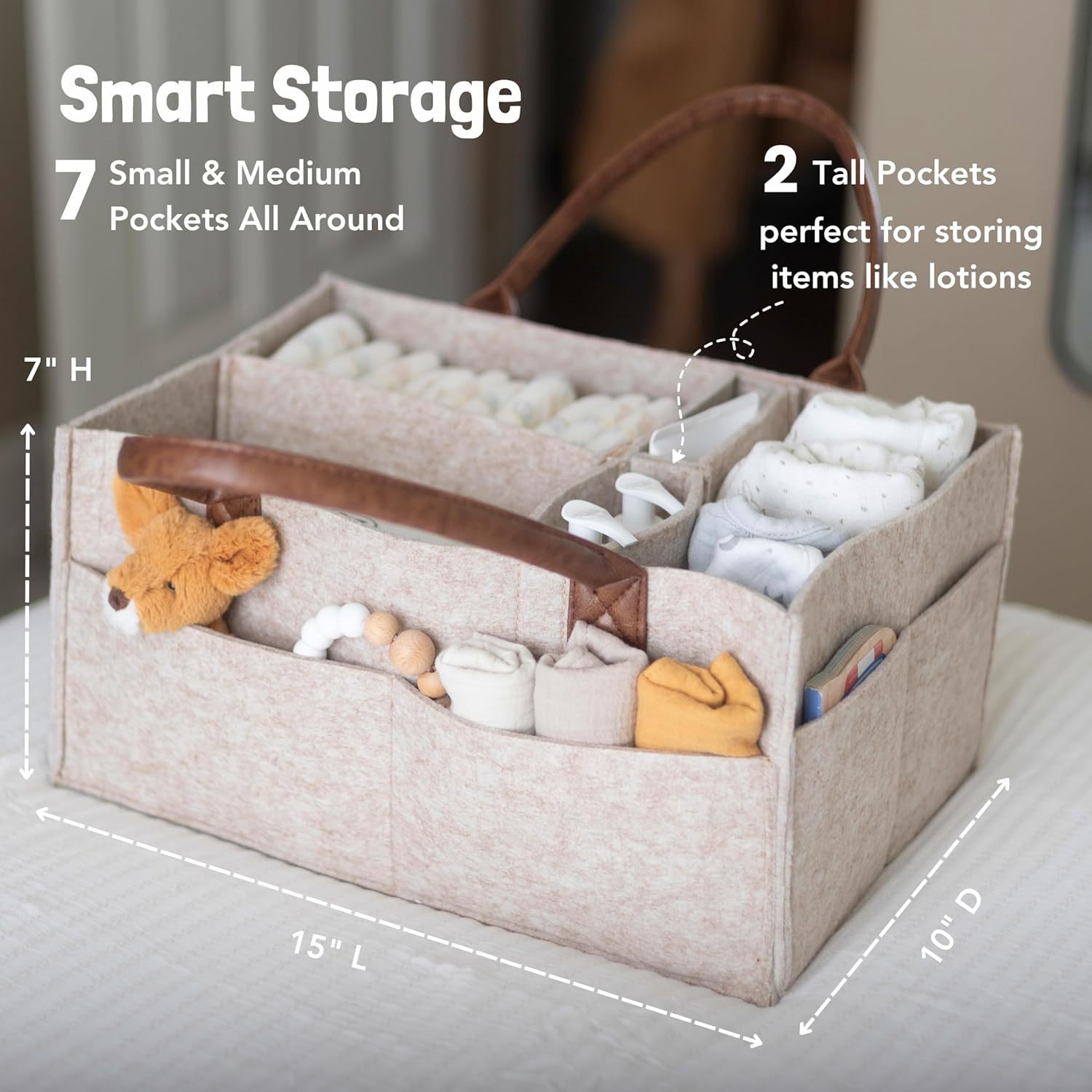 Baby Felt Storage Nursery Orga - Baby Nursery Organiser recension och pris