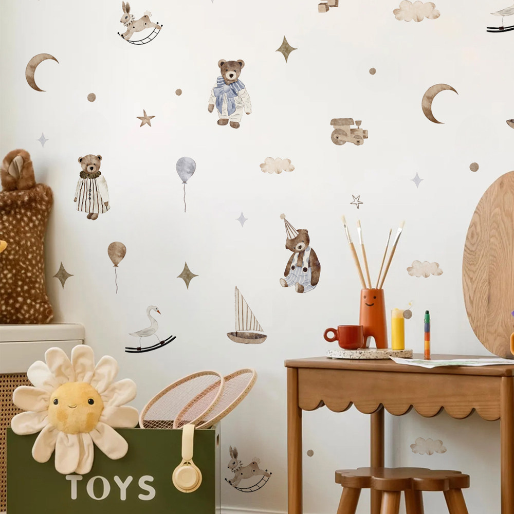 Boho Wall Stickers Vintage Cut - Baby Nursery Vintage Decor recension och pris