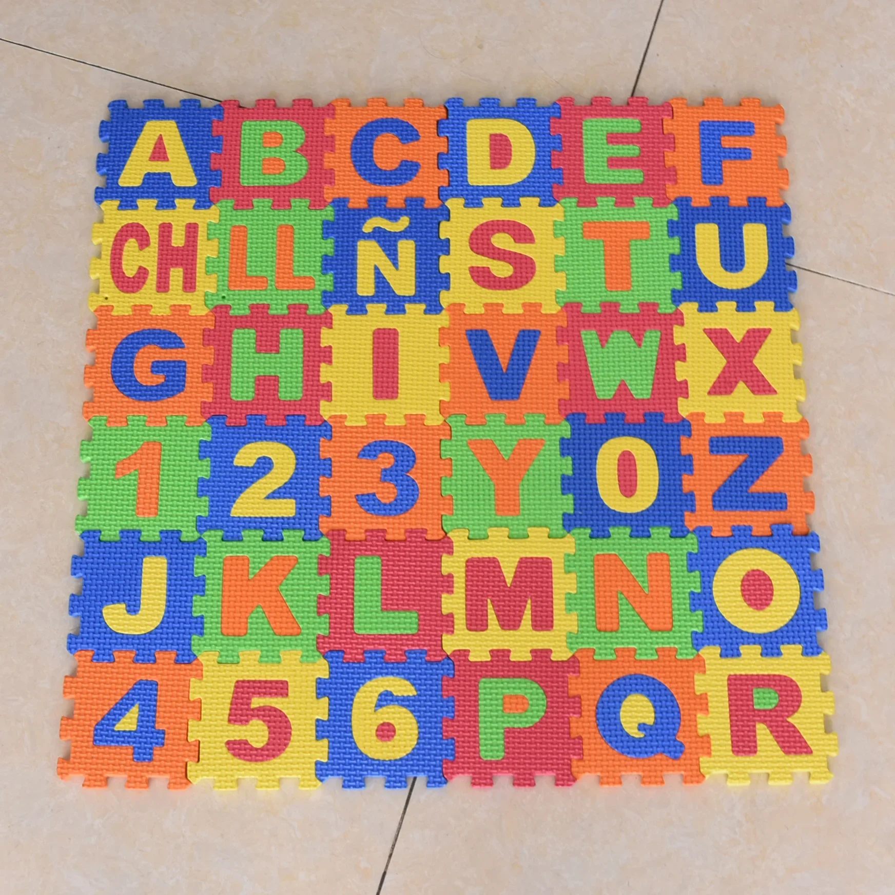 Play Mats 36pcs 9cm Number Alp - Baby Nursery Cushion recension och pris