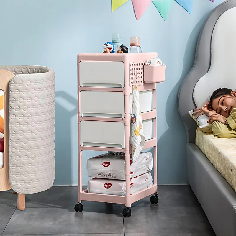 Cream Mobile Storage Cart,Mult - Baby Nursery Cart recension och pris