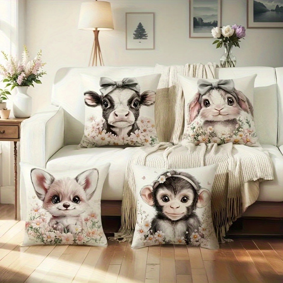 Cute Baby Farm Animal Throw Pi - Baby Nursery Cushion recension och pris