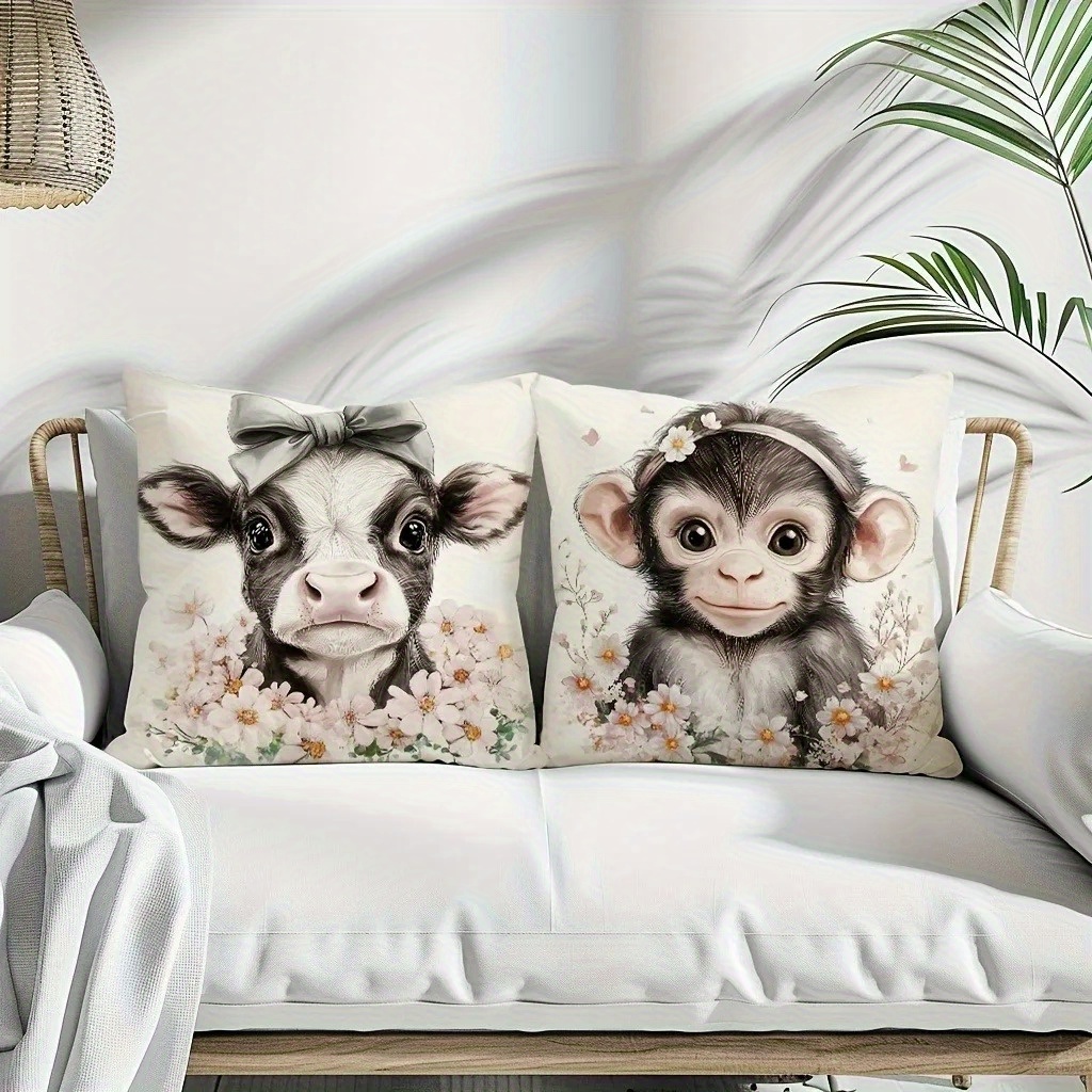 Cute Baby Farm Animal Throw Pi - Baby Nursery Cushion recension och pris
