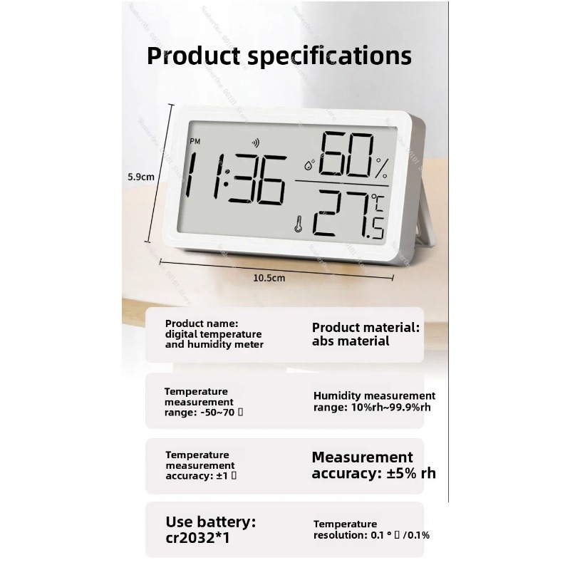Indoor High Precision Temperat - Baby Nursery Temperature recension och pris