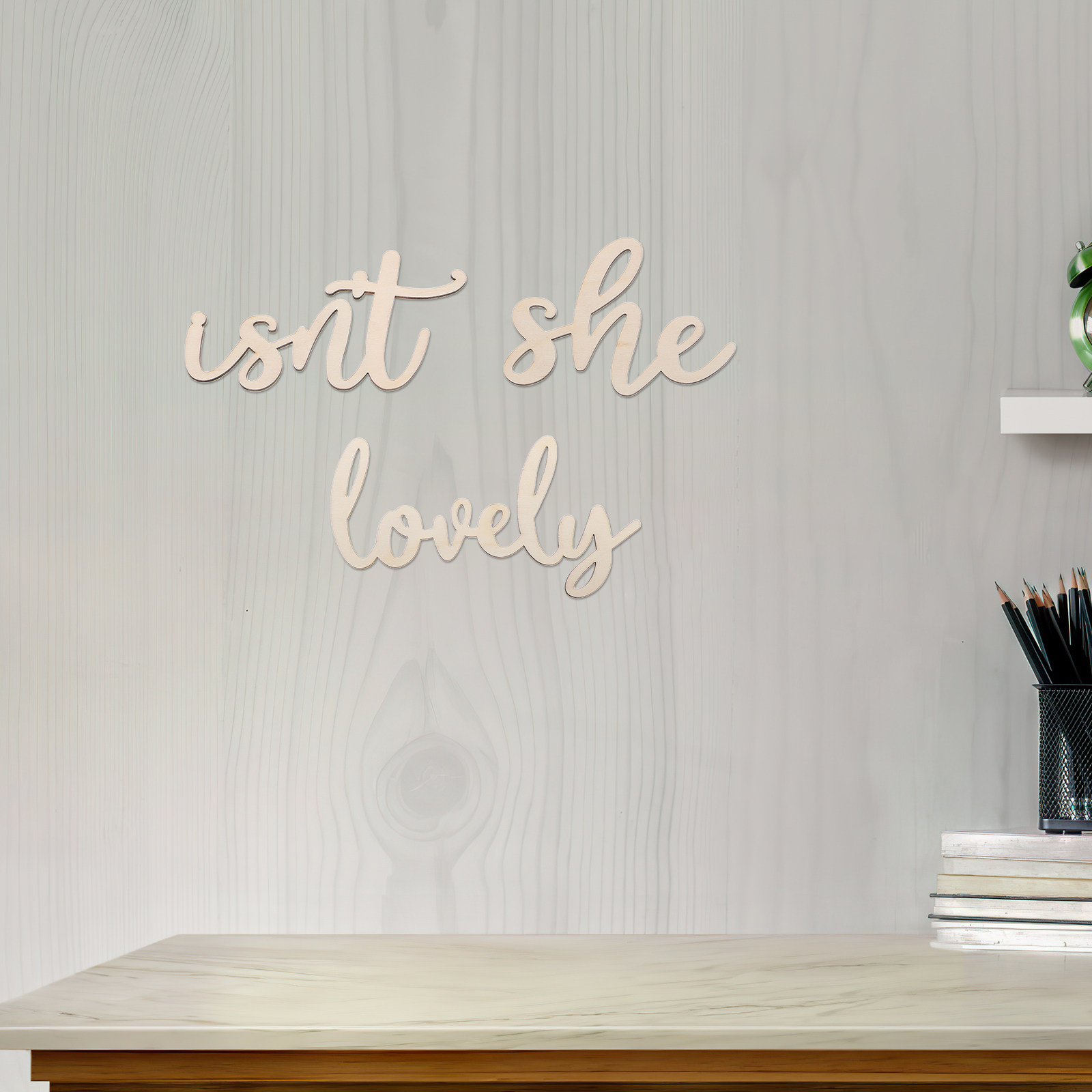 Wood Sign Wooden Wall Sticker  - Baby Nursery Wall Decor recension och pris