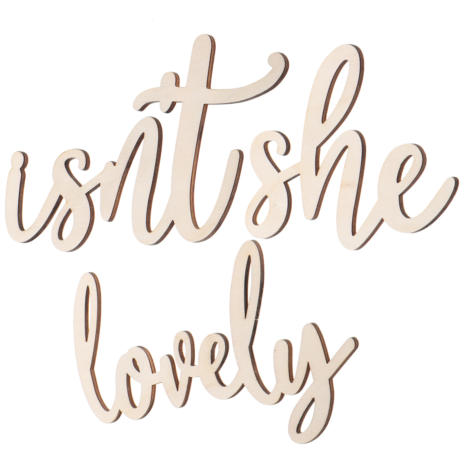 Wood Sign Wooden Wall Sticker  - Baby Nursery Wall Decor recension och pris