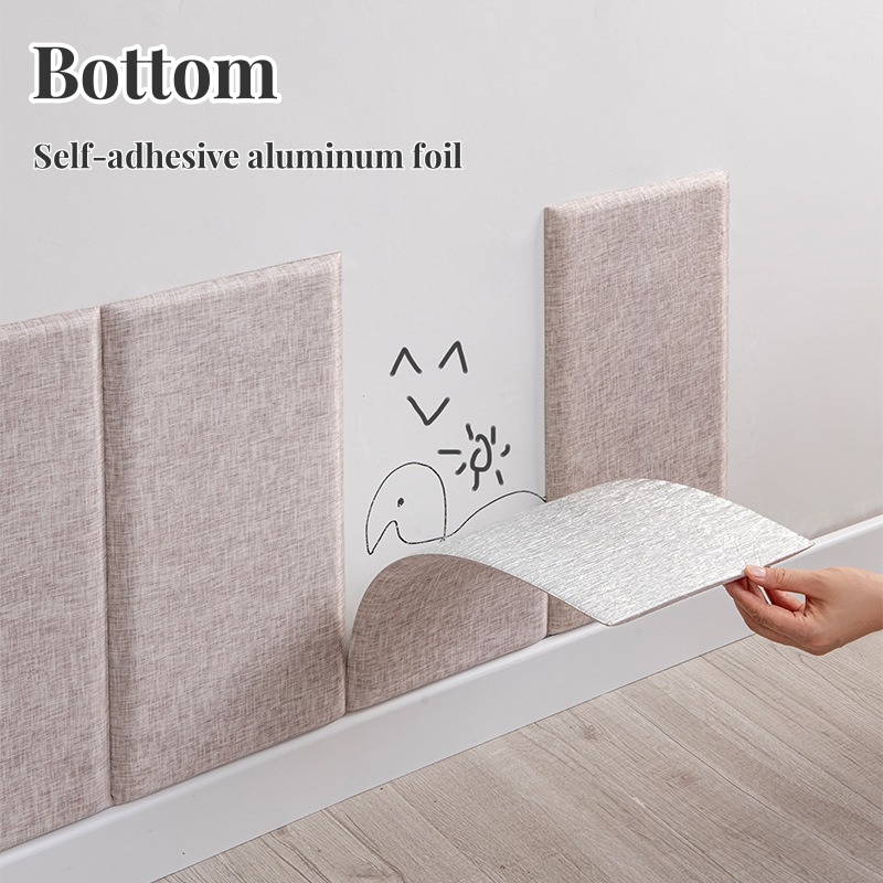 Linen Fabric 3D Wall Sticker U - Baby Nursery Decals recension och pris