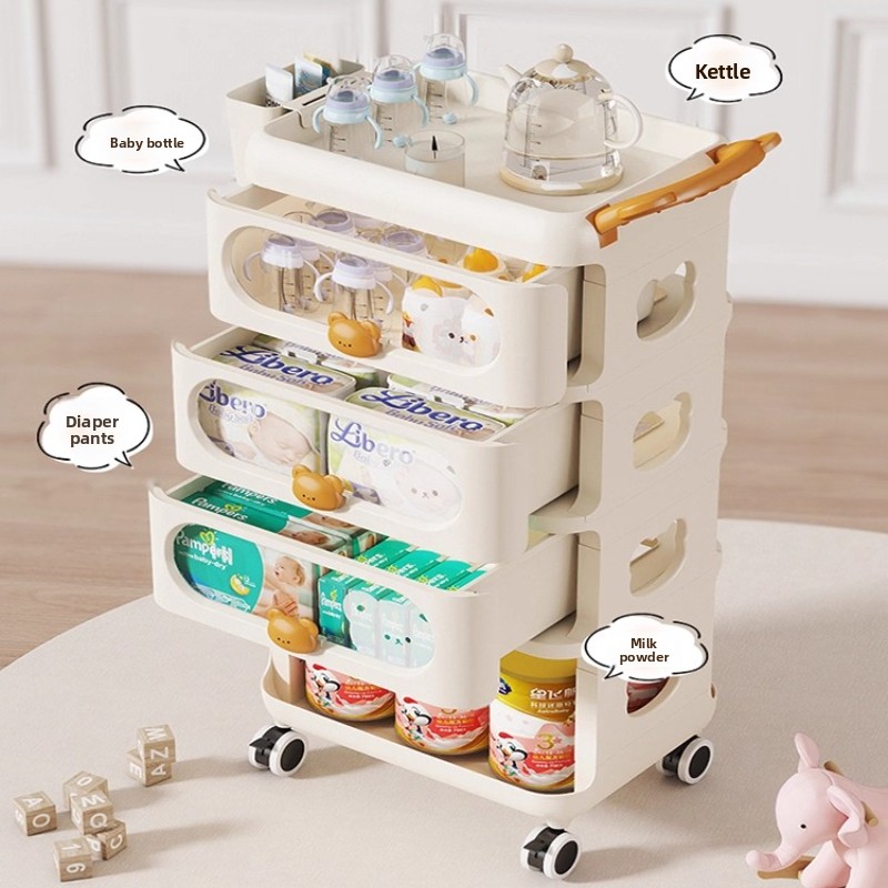 ‌Baby Storage Organizer, Multi - Baby Nursery Cart recension och pris
