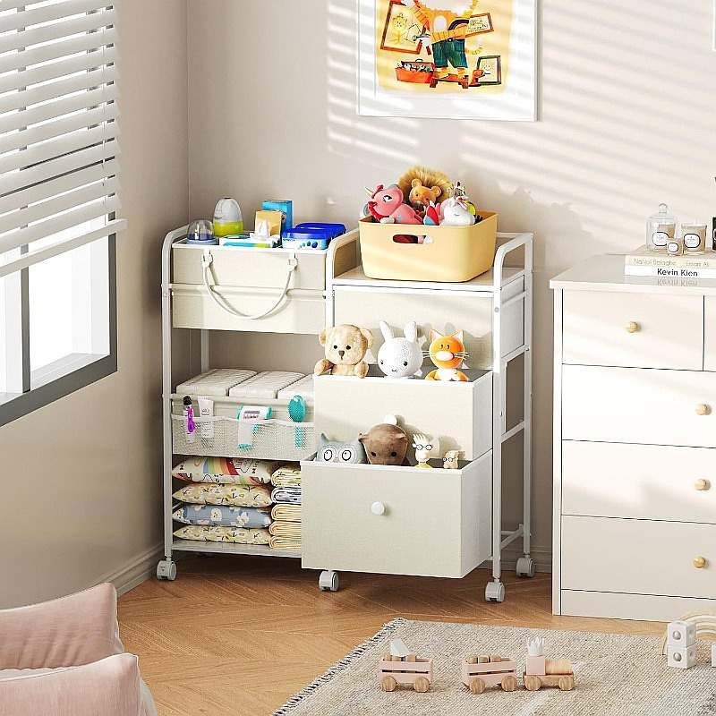Large Capacity Baby Diaper Org - Baby Nursery Cart recension och pris
