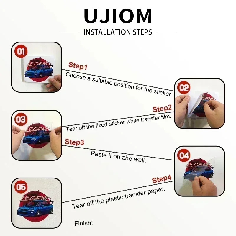 UJIOM Silhouette Anime Figure  - Baby Nursery Decals recension och pris