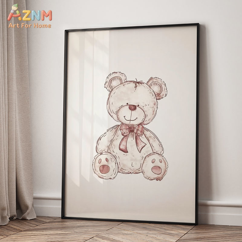 AZNM Vintage Baby Toy Canvas W - Baby Nursery Vintage Decor recension och pris
