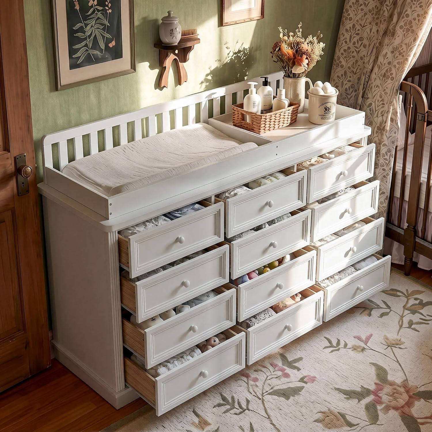 Baby Changing Table Dresser, 1 - Baby Nursery Dresser recension och pris