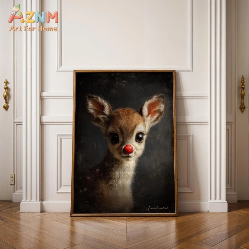 Unframed Canvas Wall Art Cute  - Baby Nursery Vintage Decor recension och pris