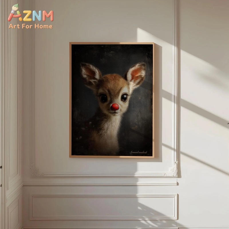 Unframed Canvas Wall Art Cute  - Baby Nursery Vintage Decor recension och pris