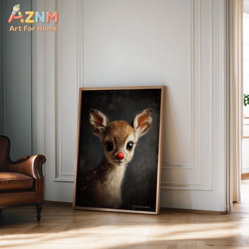 Unframed Canvas Wall Art Cute  - Baby Nursery Vintage Decor recension och pris