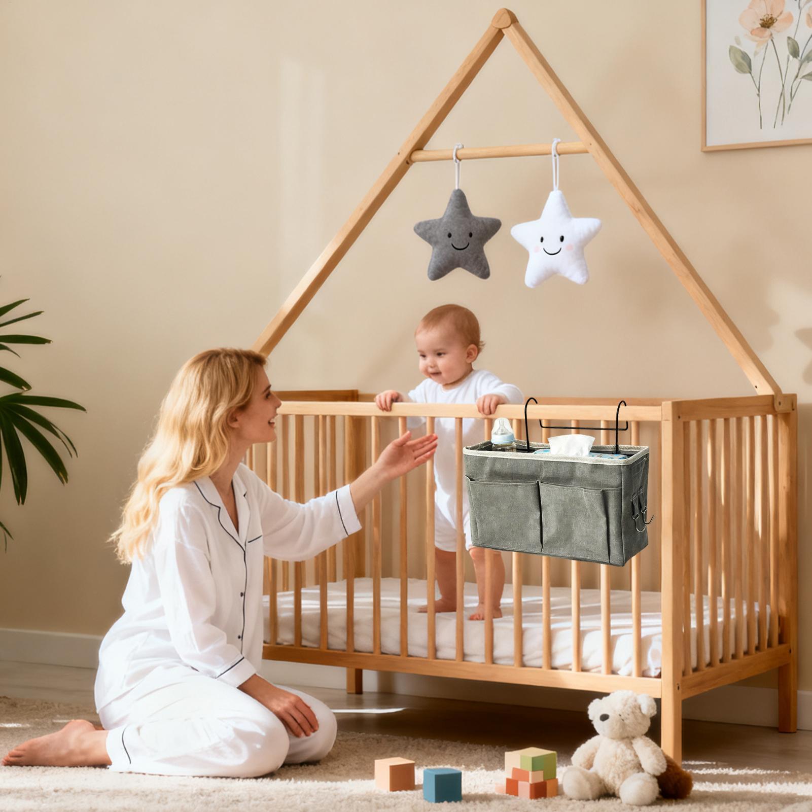 Bedside Storage Organizer Adju - Baby Nursery Cushion recension och pris