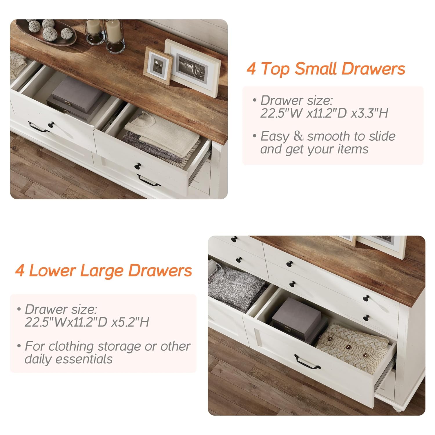 Modern  Kids Dresser with 7 Dr - Baby Nursery Dresser recension och pris